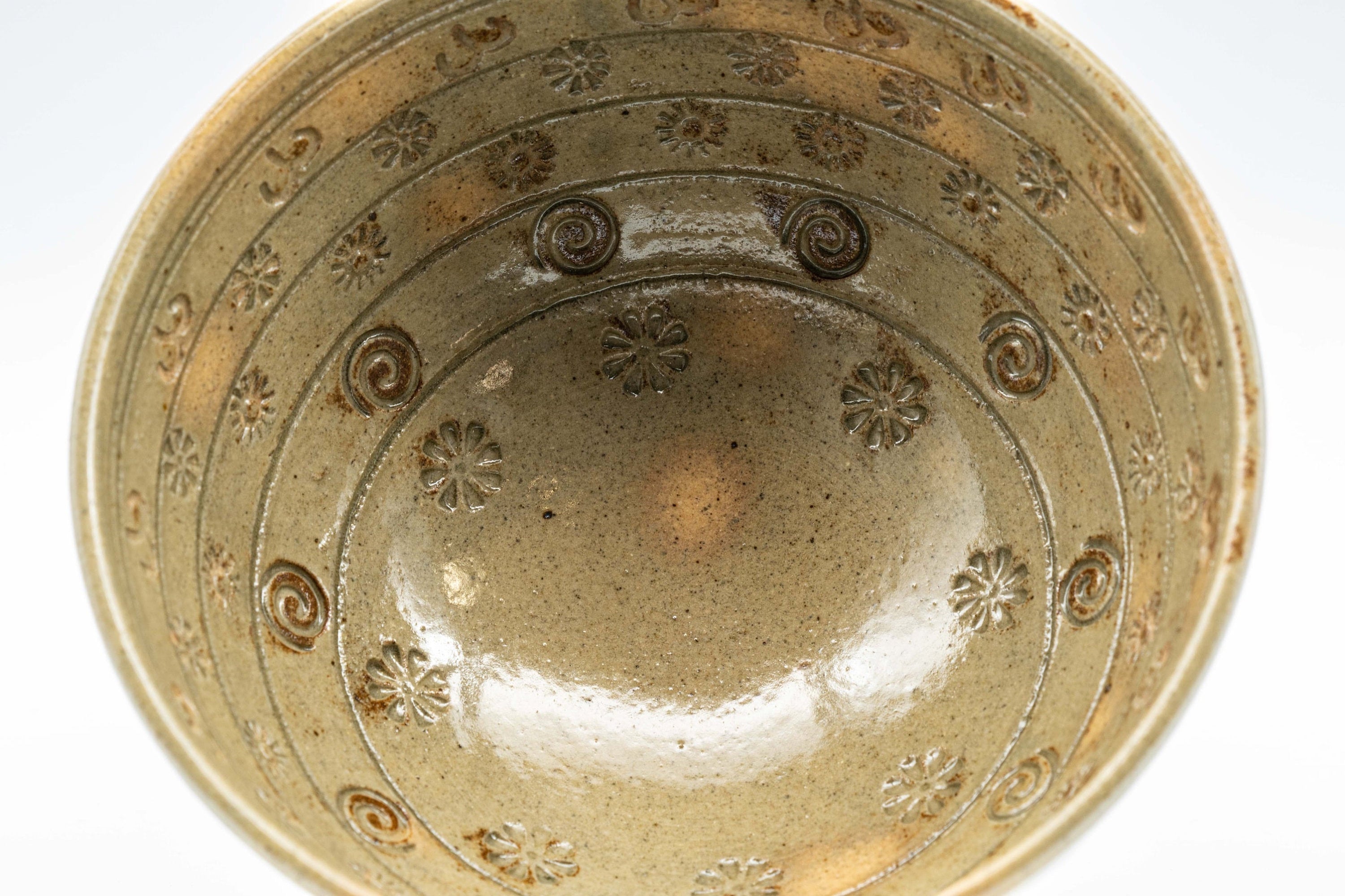 Japanese Matcha Bowl - Floral Gohonte Sugi-nari Chawan - 350ml