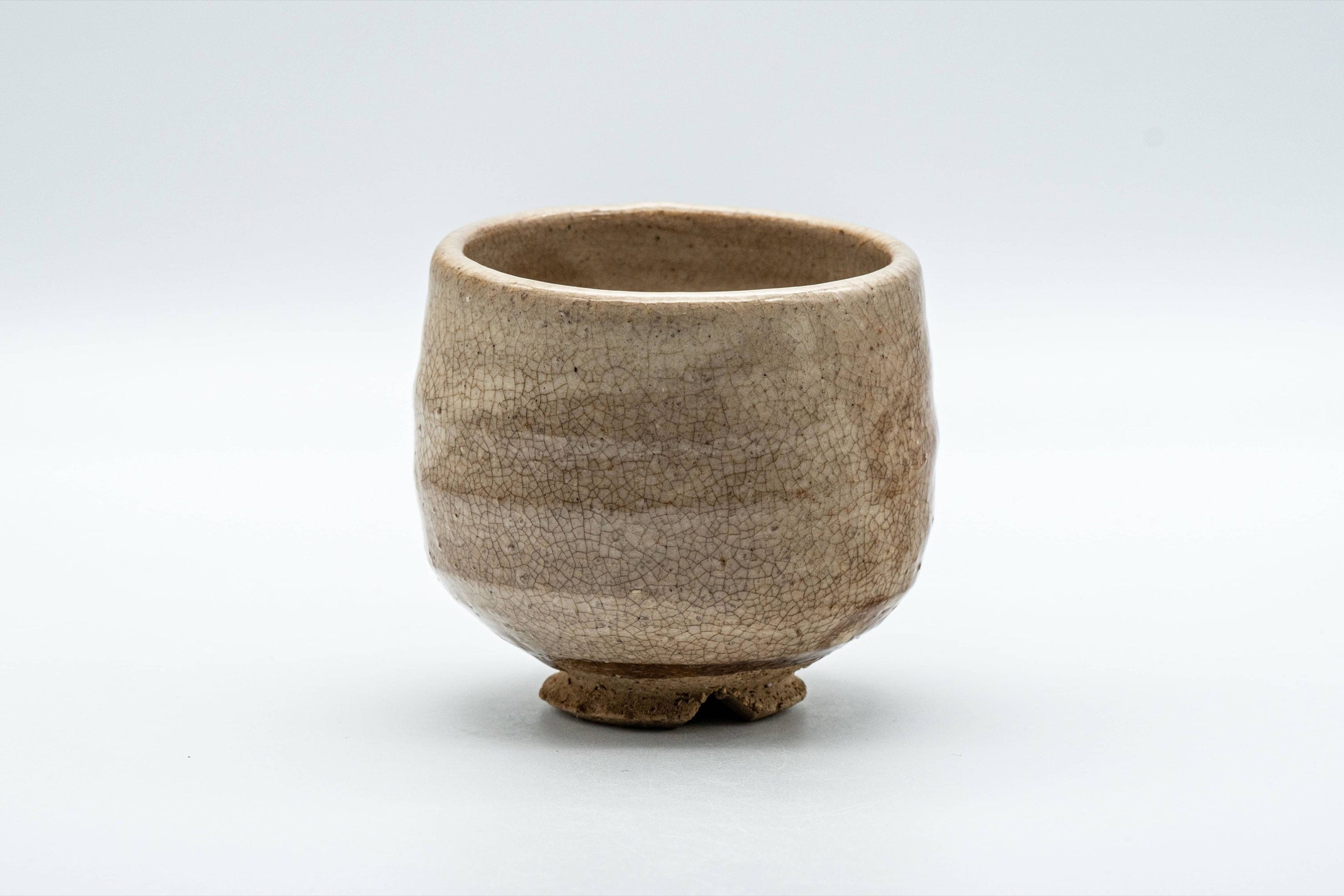 Japanese Teacup - Beige Drip-Glazed Yunomi - 180ml