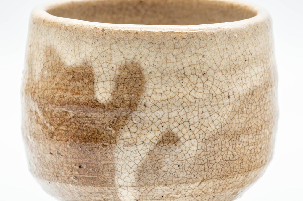 Japanese Teacup - Beige Drip-Glazed Yunomi - 180ml