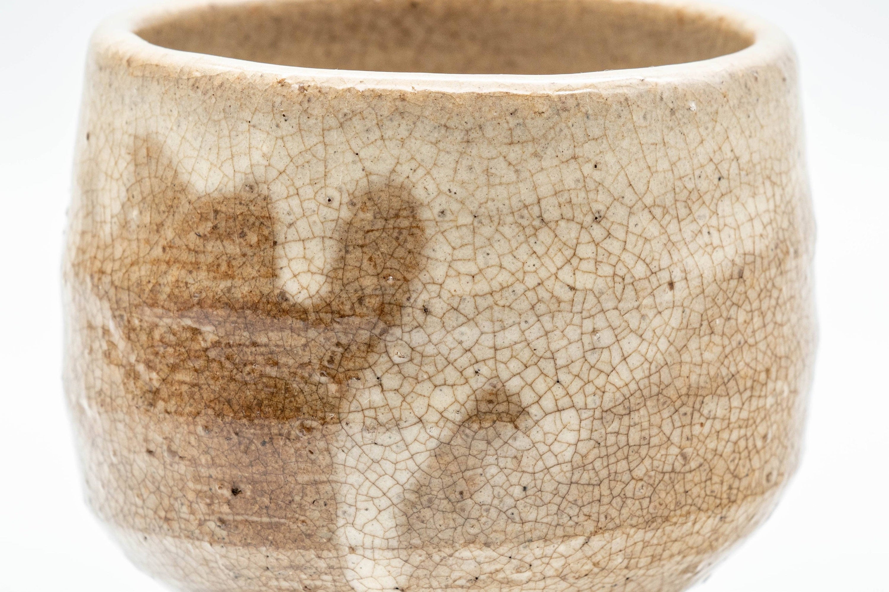 Japanese Teacup - Beige Drip-Glazed Yunomi - 180ml