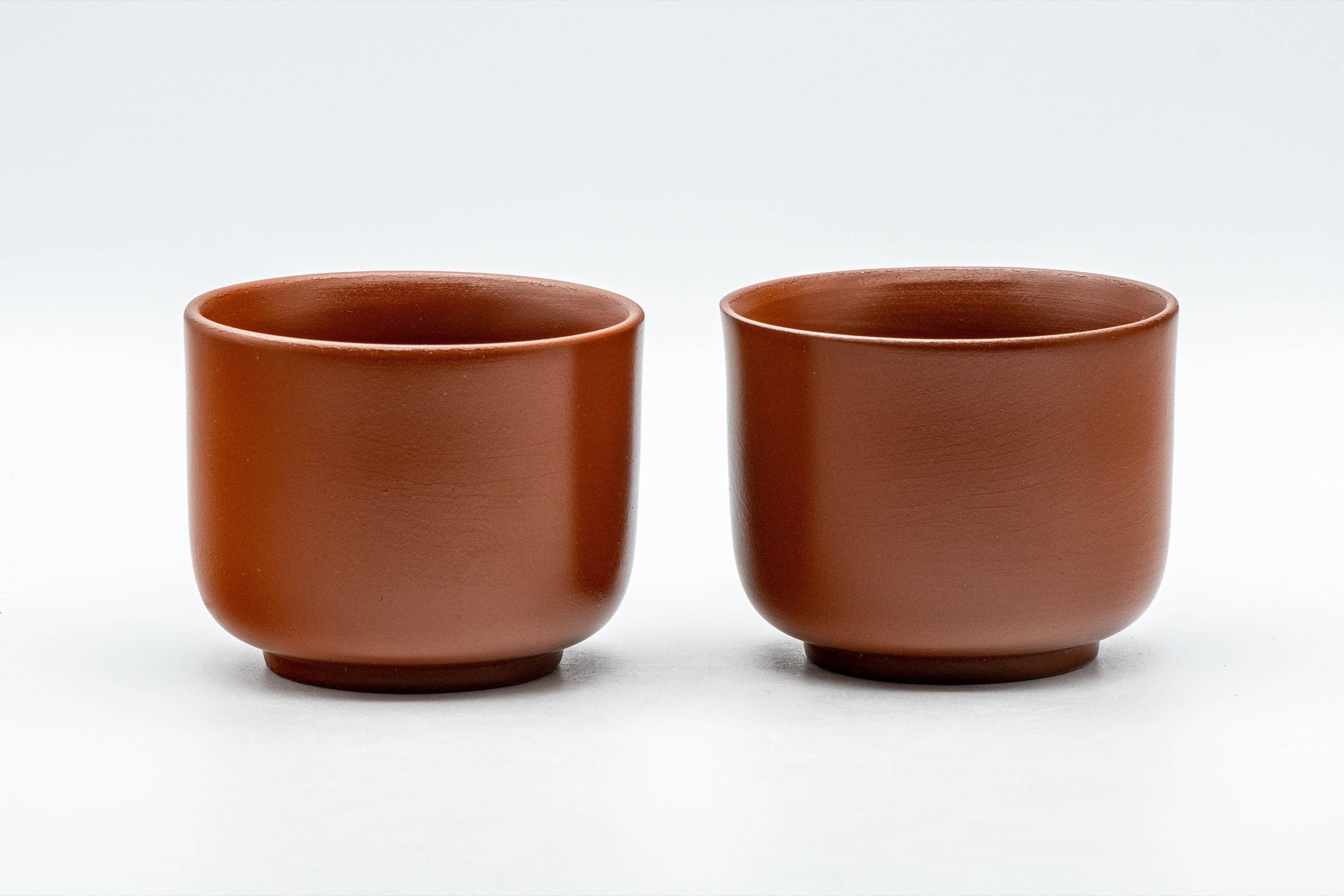 Japanese Teacups - Pair of Plum Blossoms Tsutsu-gata Tokoname-yaki Yunomi - 100ml