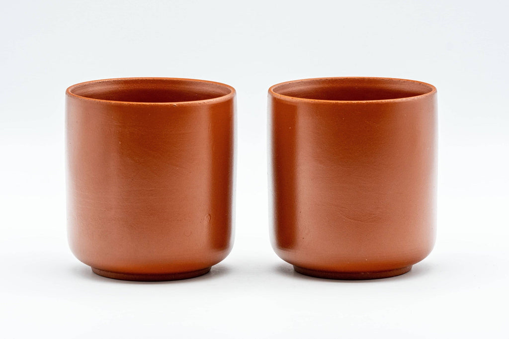 Japanese Teacup - Pair of Bamboo Tokoname-yaki Yunomi - 140ml