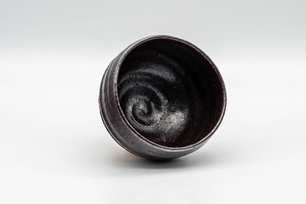 Japanese Teacup - Purple Glazed Spiral Yunomi - 100ml
