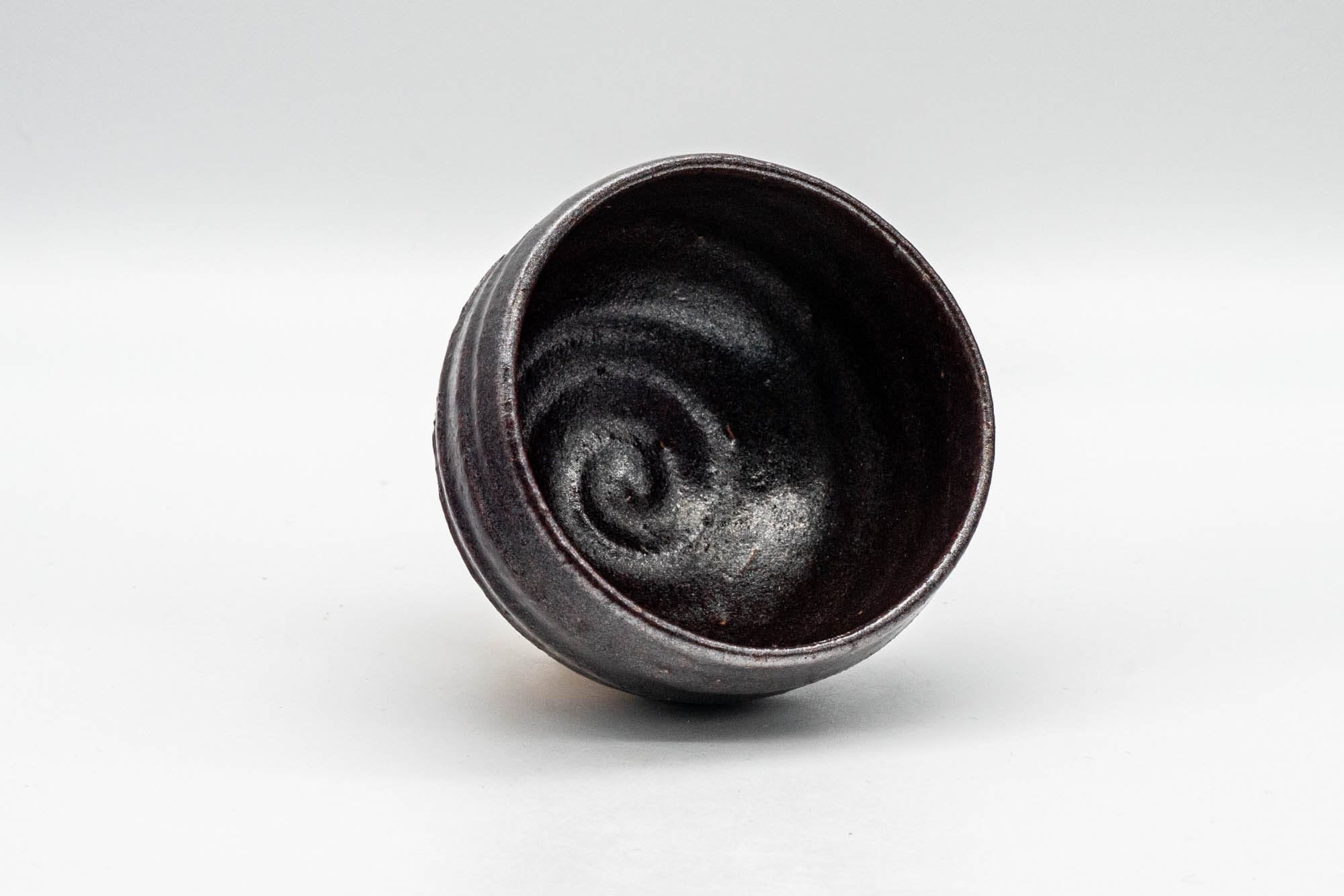 Japanese Teacup - Purple Glazed Spiral Yunomi - 100ml