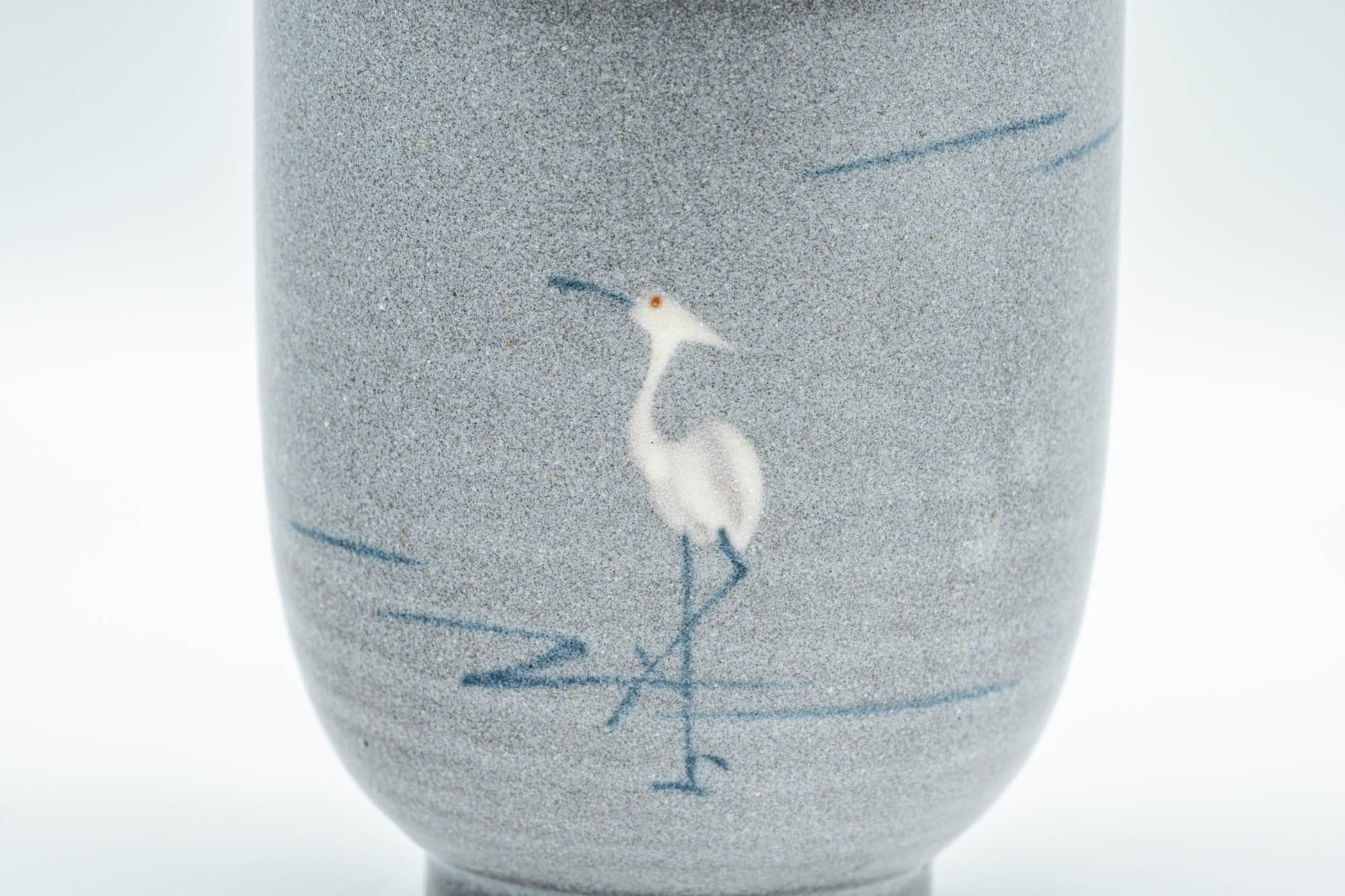 Japanese Teacup - Egret Matte Blue Glazed Yunomi  - 170ml