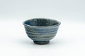 Japanese Teacup - Wabi-Sabi Blue-Green Undulating Yunomi - 110ml