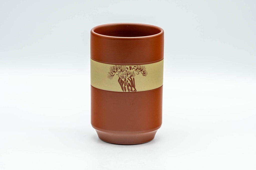 Japanese Teacup - Bamboo Decorated Tokoname-yaki Yunomi - 170ml