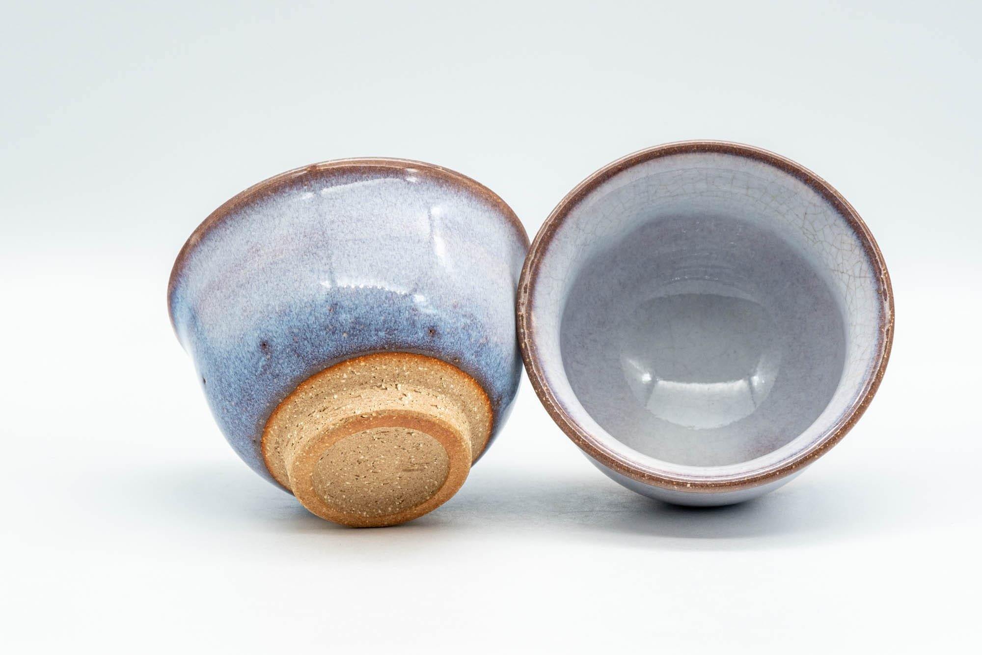 Japanese Teacups - Pair of Lavender Hagi-yaki Yunomi - 125ml
