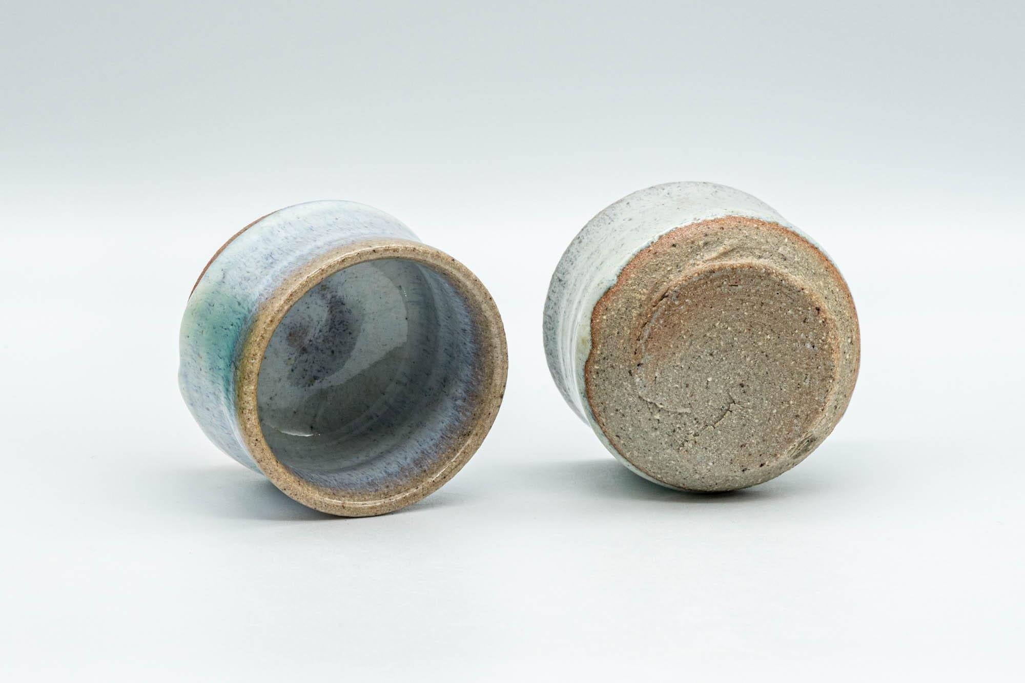 Japanese Teacups - Pair of Hare's Fur Glazed Guinomi - 40ml