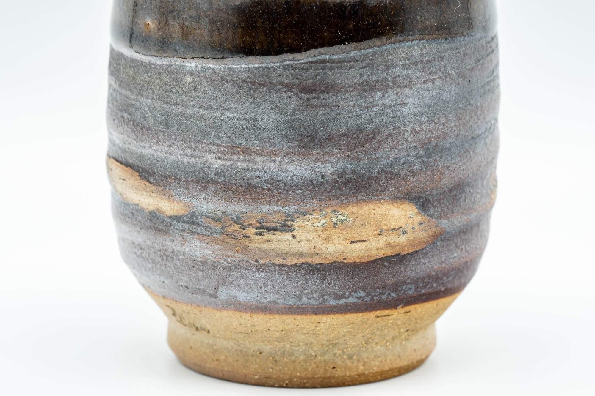 Japanese Teacup - Brown Glossy and Matte Glazed Yunomi - 150ml