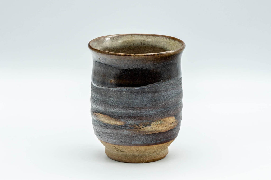 Japanese Teacup - Brown Glossy and Matte Glazed Yunomi - 150ml
