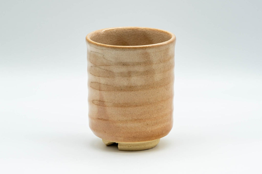 Japanese Teacup - Beige Tsutsu-gata Hagi-yaki Yunomi - 150ml