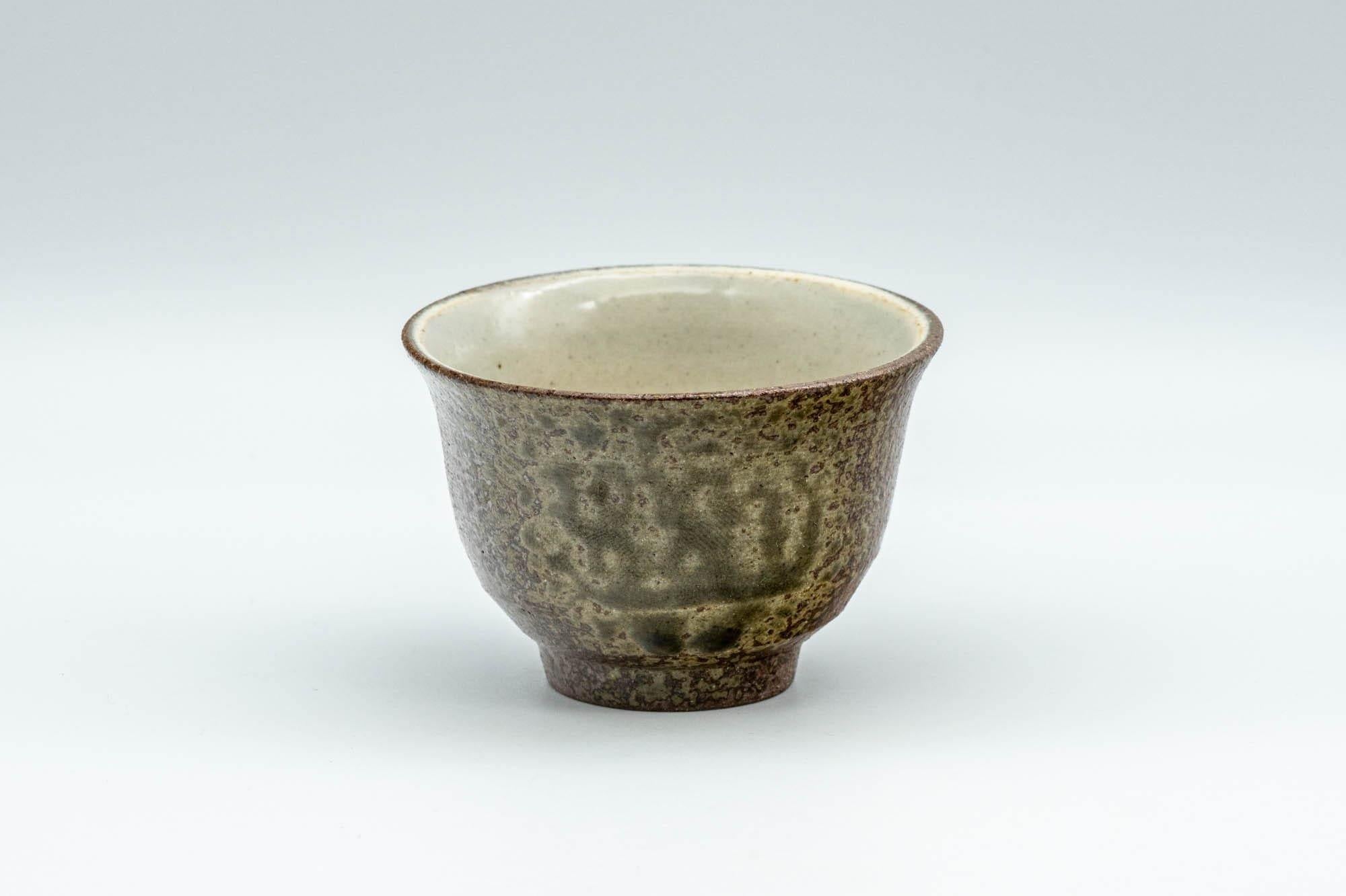 Japanese Teacup - Ash Green Glazed Shigaraki-yaki Guinomi - 60ml
