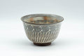 Japanese Teacup - Engraved Floral Spiraling Kyo-yaki Yunomi  - 130ml