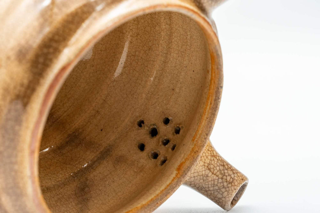 Japanese Kyusu - Drip-Glazed Hagi-yaki Do-ake Kyusu - 125ml