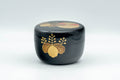 Japanese Natsume - Hira-Natsume Chrysanthemum Lacquer Matcha Tea Caddy - 100ml