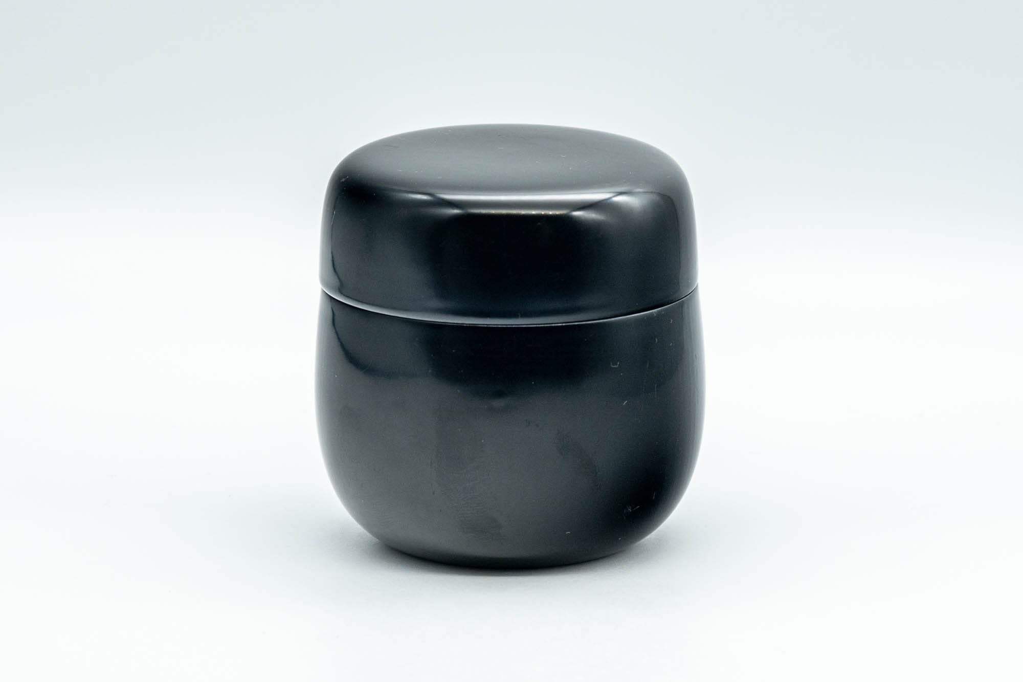 Japanese Natsume - Shiribari Black Lacquer Matcha Tea Caddy - 100ml