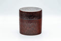 Japanese Chazutsu - Floral Textured Lacquer Tea Canister - 300ml