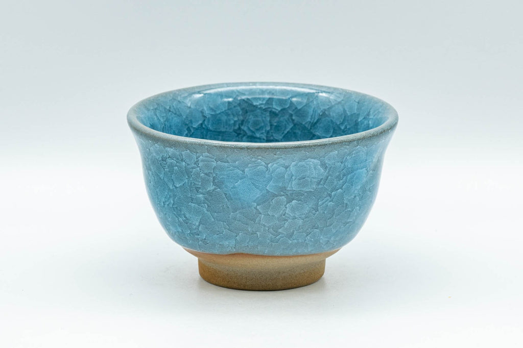 Japanese Teacup - 橘吉 Blue Snowflake Celadon Glazed Yunomi - 140ml