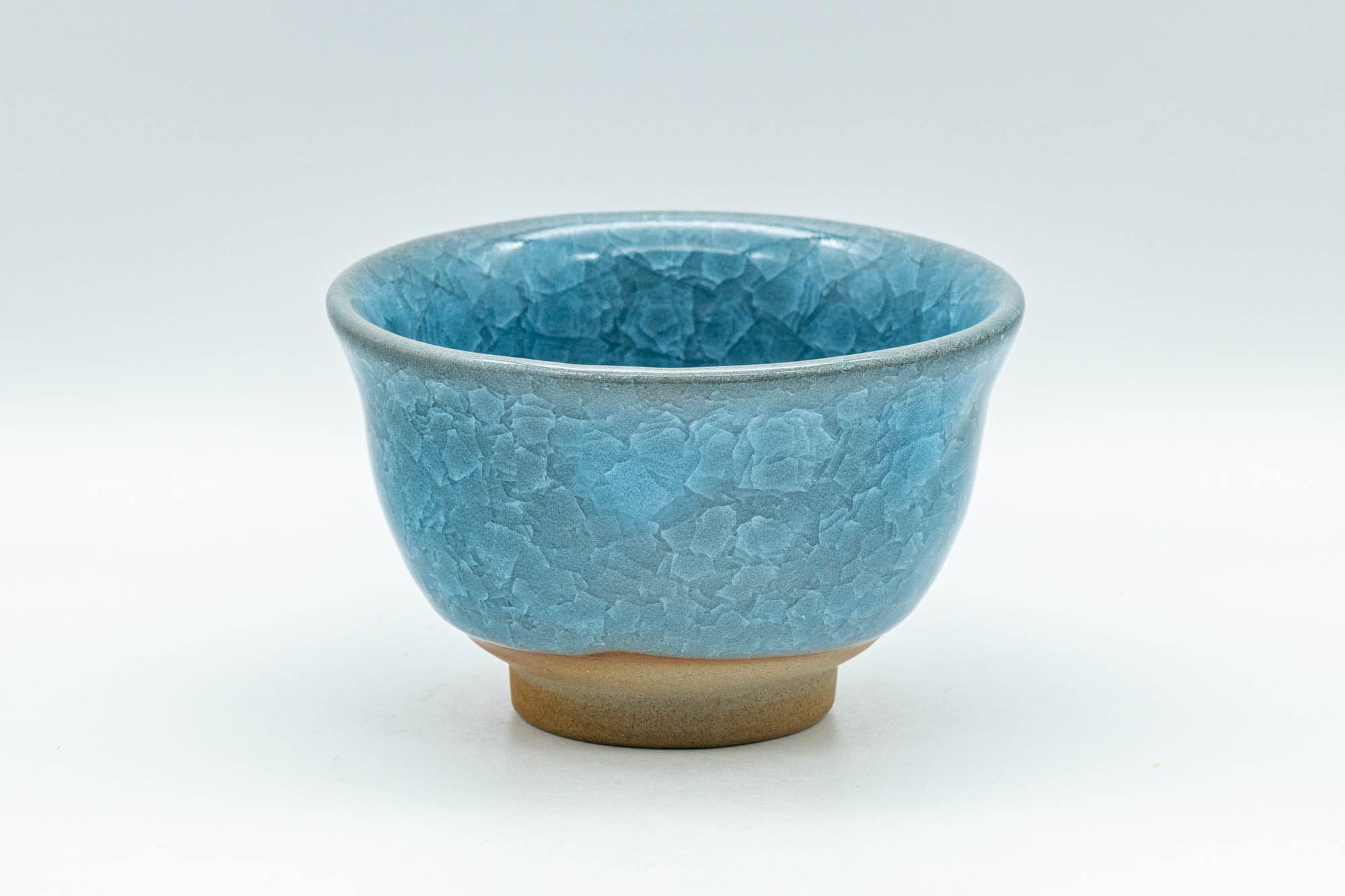 Japanese Teacup - 橘吉 Blue Snowflake Celadon Glazed Yunomi - 140ml