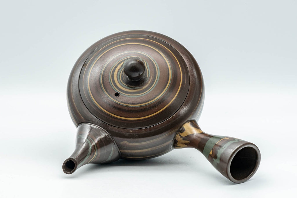 Japanese Kyusu - 伸康 Nobuyasu Nerikomi Tokoname-yaki Teapot - 275ml