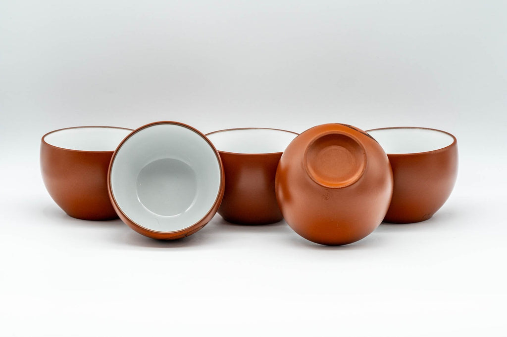 Japanese Tea Set - Kouyou 弘洋 Tokoname-yaki Debeso Kyusu Teapot with 5 Yunomi Teacups