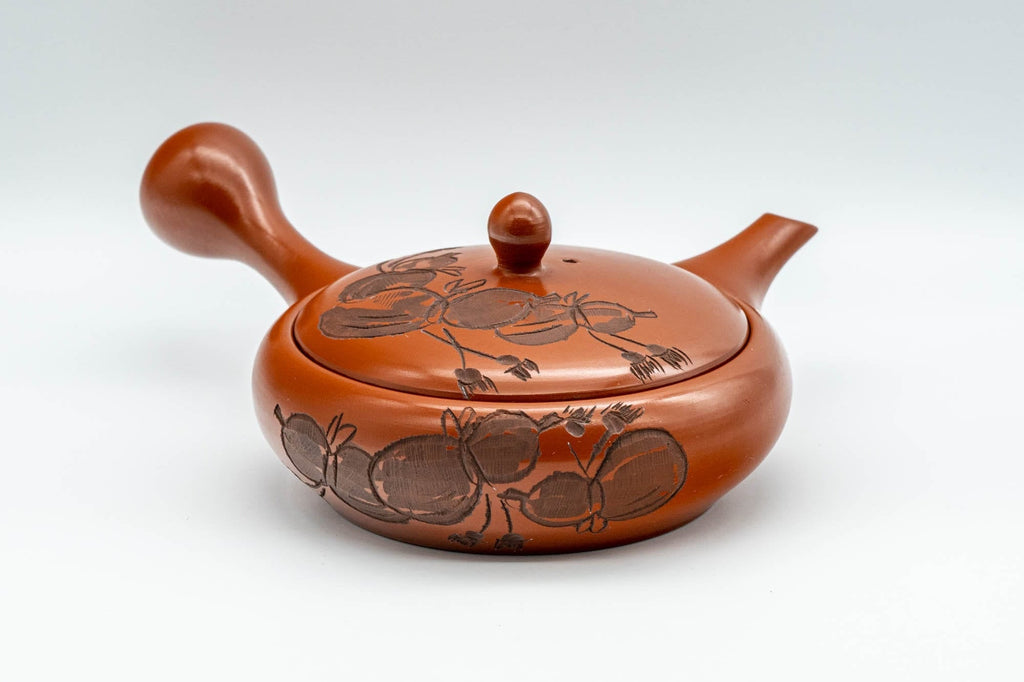 Japanese Kyusu - Gourd Hira-gata Tokoname-yaki Nozomi Teapot - 200ml