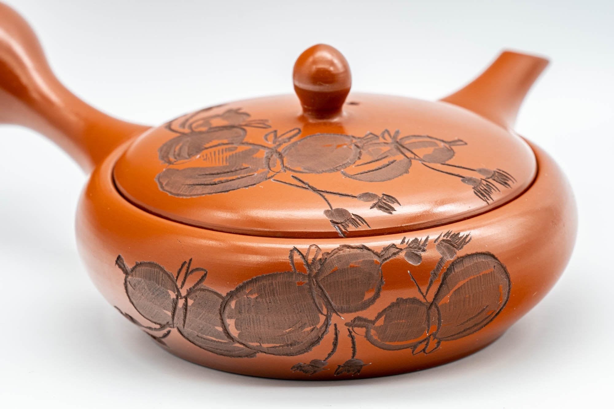 Japanese Kyusu - Gourd Hira-gata Tokoname-yaki Nozomi Teapot - 200ml