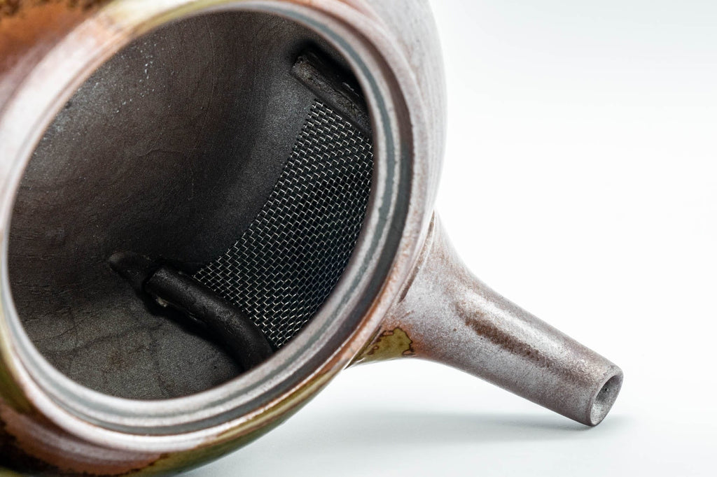 Japanese Kyusu - Ash Glazed Banko-yaki Teapot - 225ml