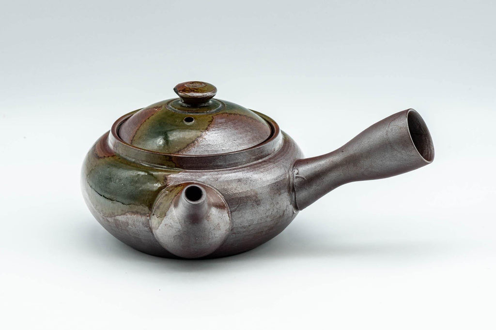 Japanese Kyusu - Ash Glazed Banko-yaki Teapot - 225ml
