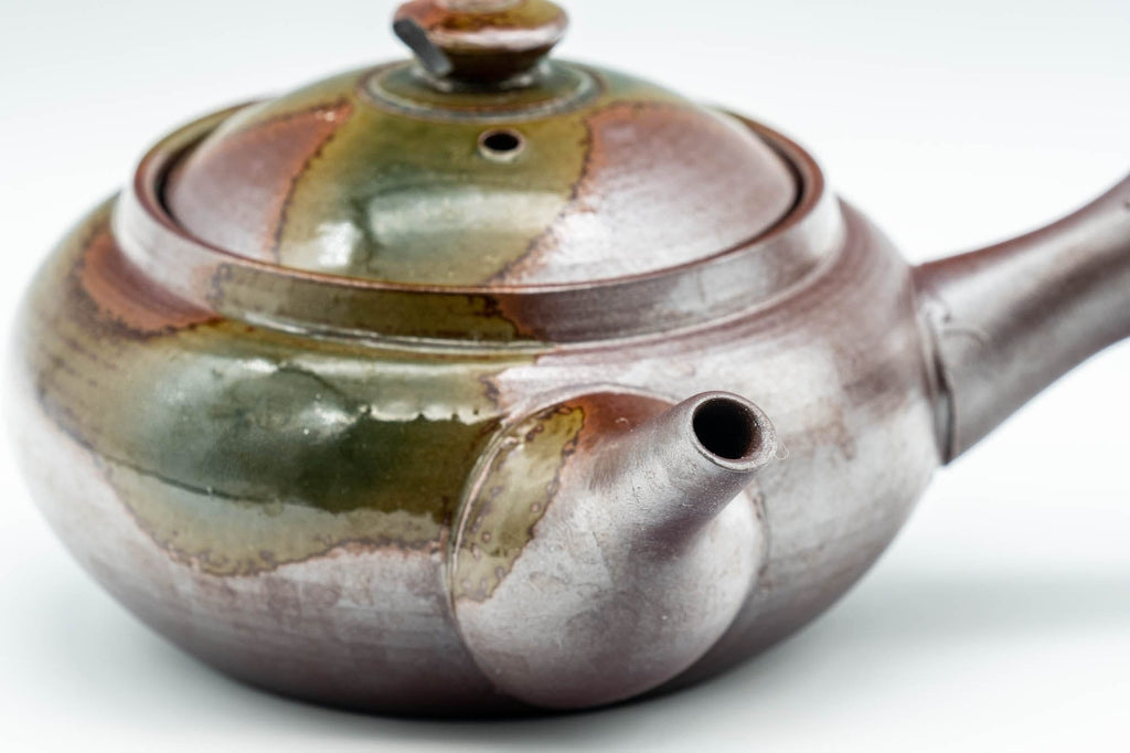 Japanese Kyusu - Ash Glazed Banko-yaki Teapot - 225ml