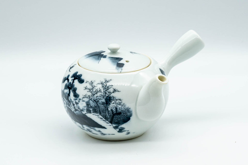 Japanese Kyusu - Porcelain Arita-yaki Debeso Teapot - 240ml
