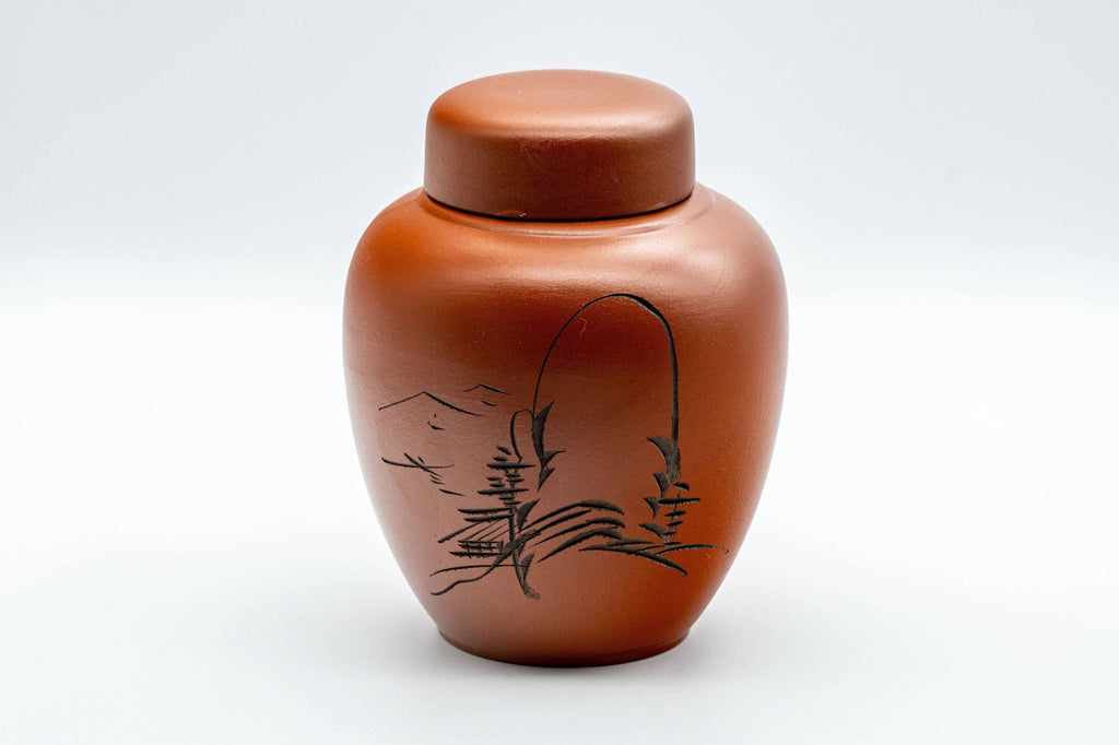 Japanese Chatsubo - 茶壺 Mountainous Tokoname-yaki Tea Jar - 450ml