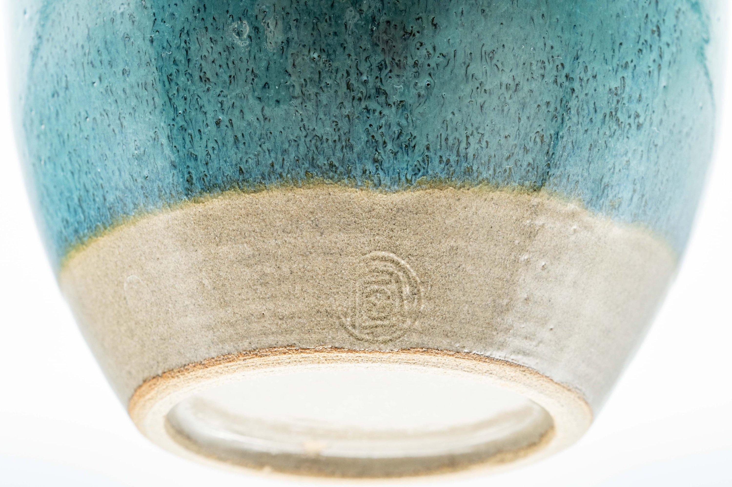 Japanese Chatsubo - Turquoise Agano-yaki Tea Jar - 400ml