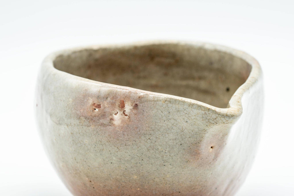 Japanese Katakuchi - Peach Spotted Grey Glazed Water Cooler - 130ml