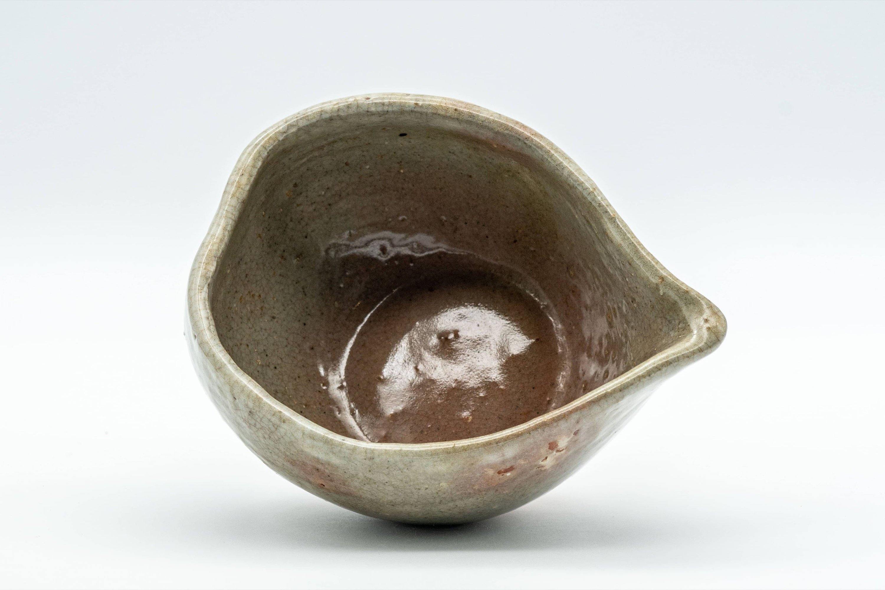 Japanese Katakuchi - Peach Spotted Grey Glazed Water Cooler - 130ml