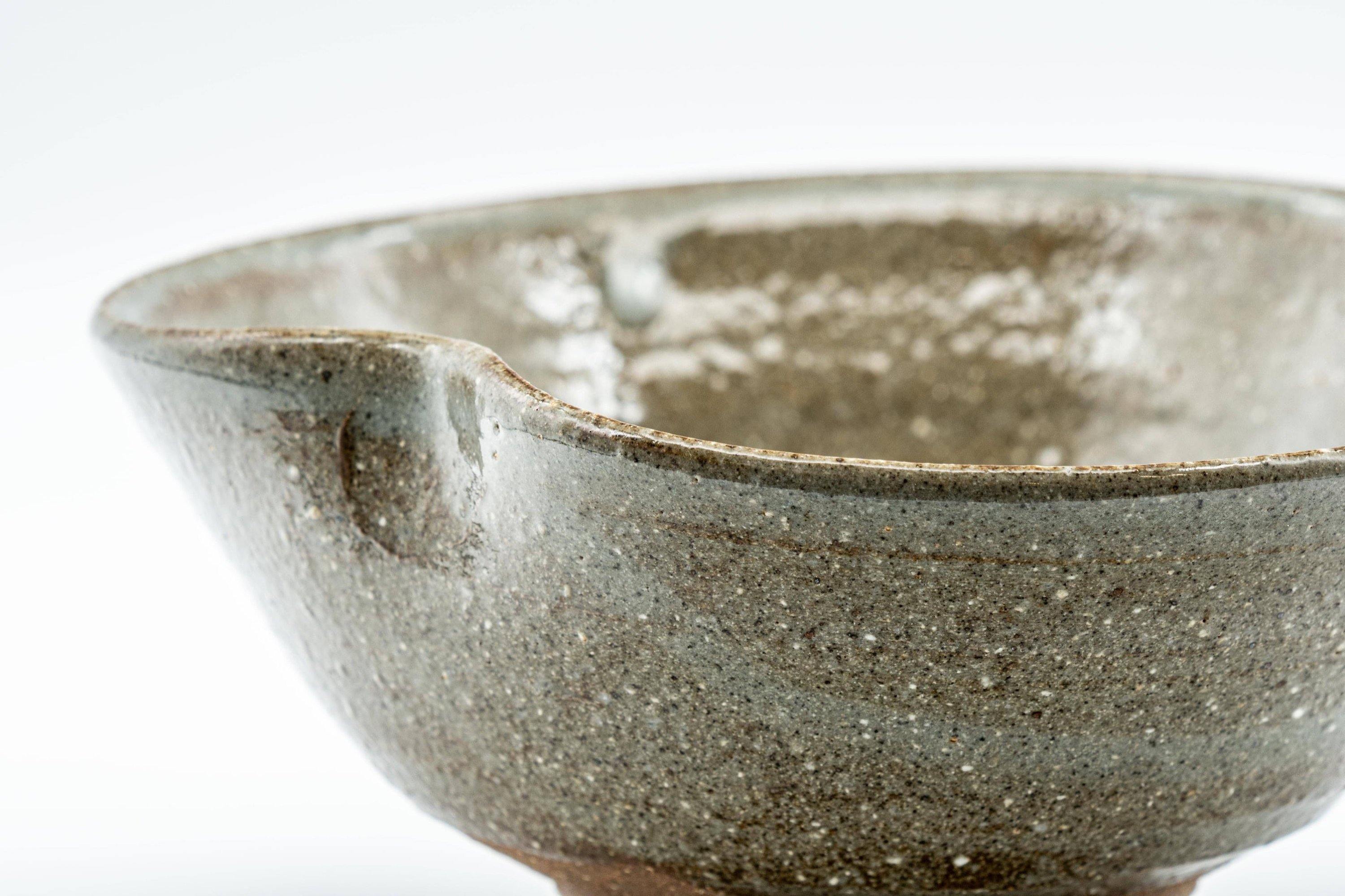 Japanese Matcha Bowl - Drip-Glazed Amikasa-gata Chawan - 250ml