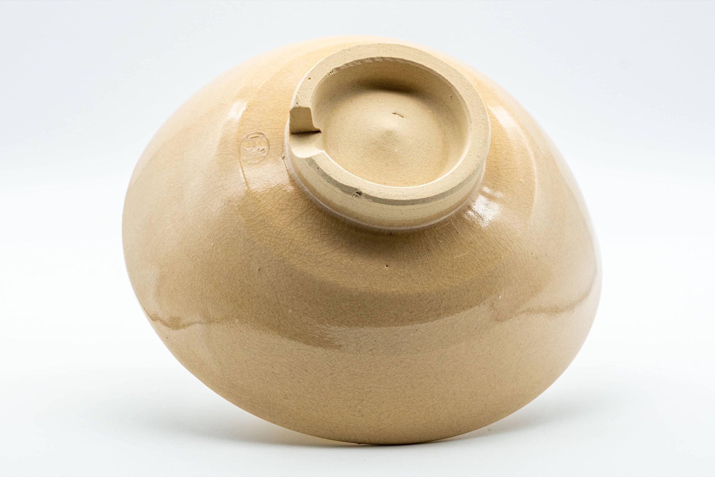 Japanese Matcha Bowl - Beige Hira-gata Hagi-yaki Natsu Summer Chawan - 250ml