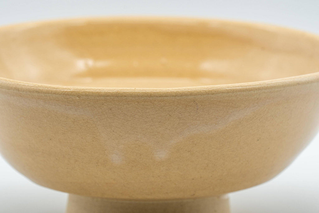Japanese Matcha Bowl - Beige Hira-gata Hagi-yaki Natsu Summer Chawan - 250ml
