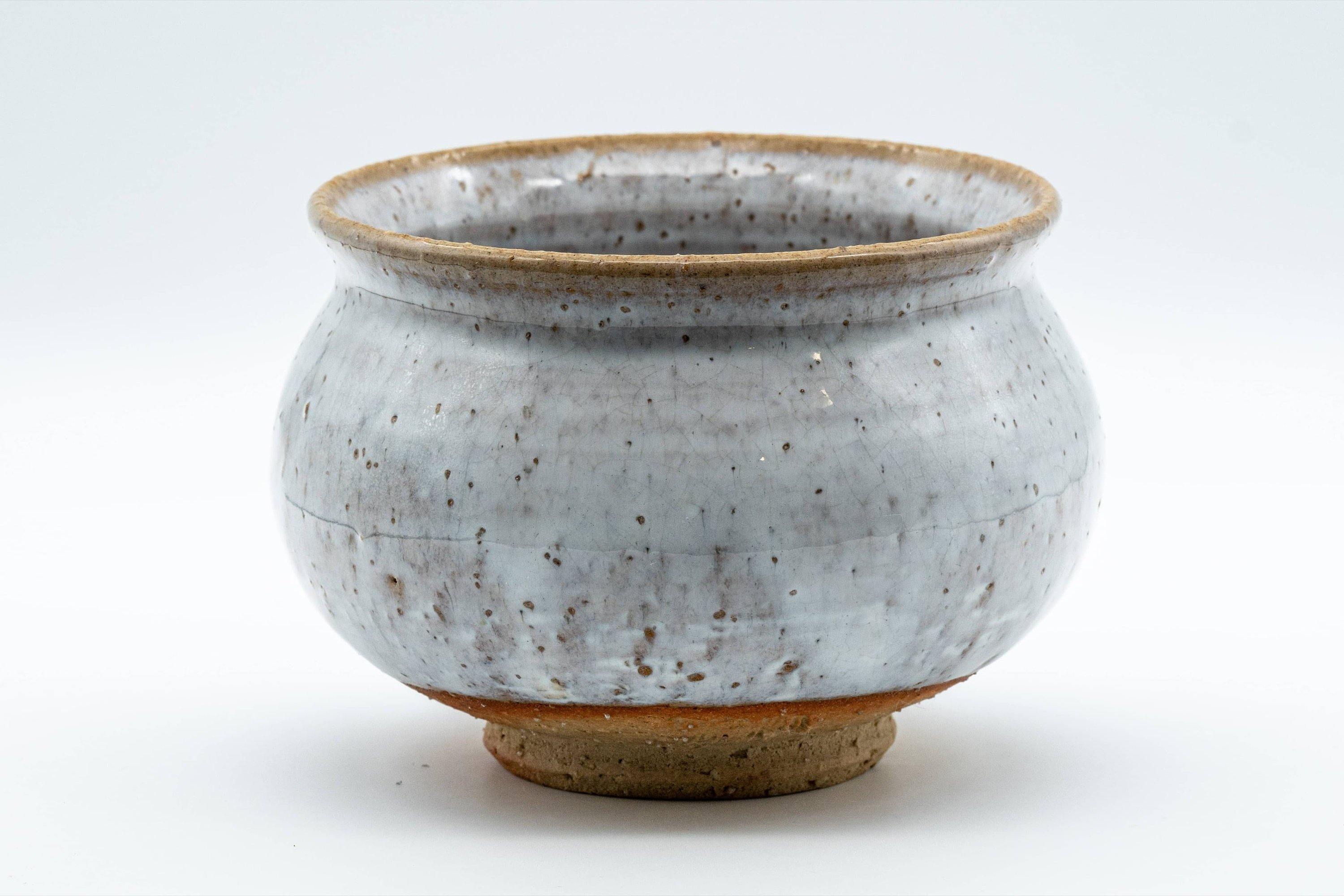 Japanese Kensui - Milky White Glazed Water Bowl - 400ml