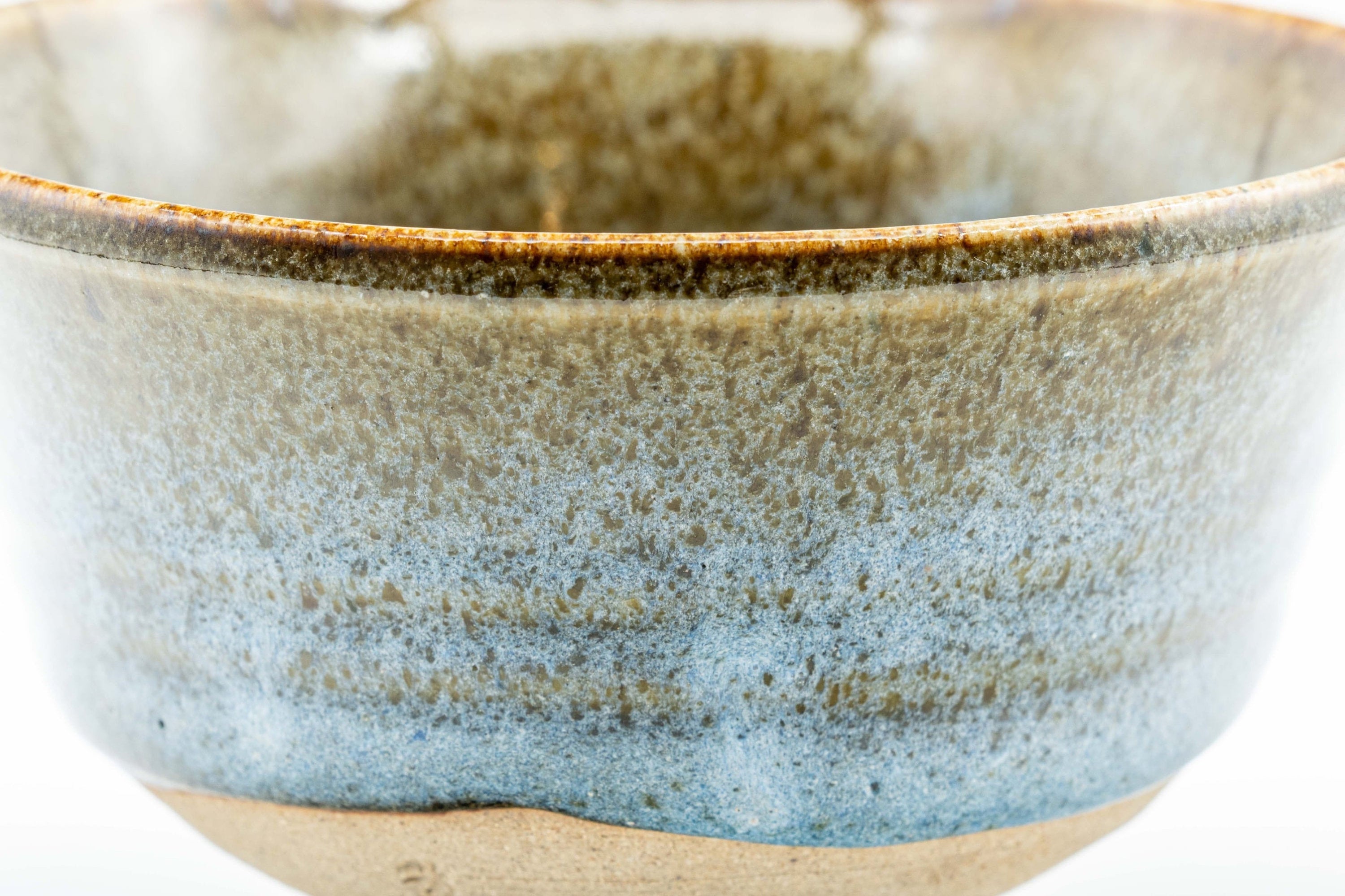 Japanese Matcha Bowl - 芳翠 Housui - Tenmoku Nagashi Glazed Ido-gata Chawan - 350ml