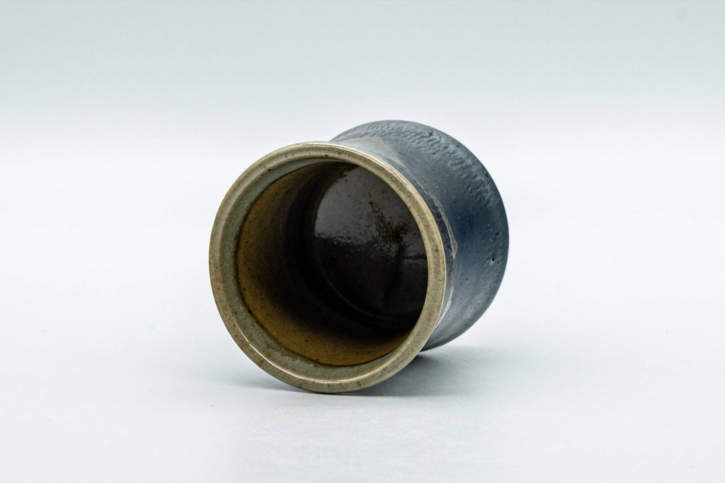 Japanese Teacup - Matte Black Drip Glazed Guinomi - 45ml