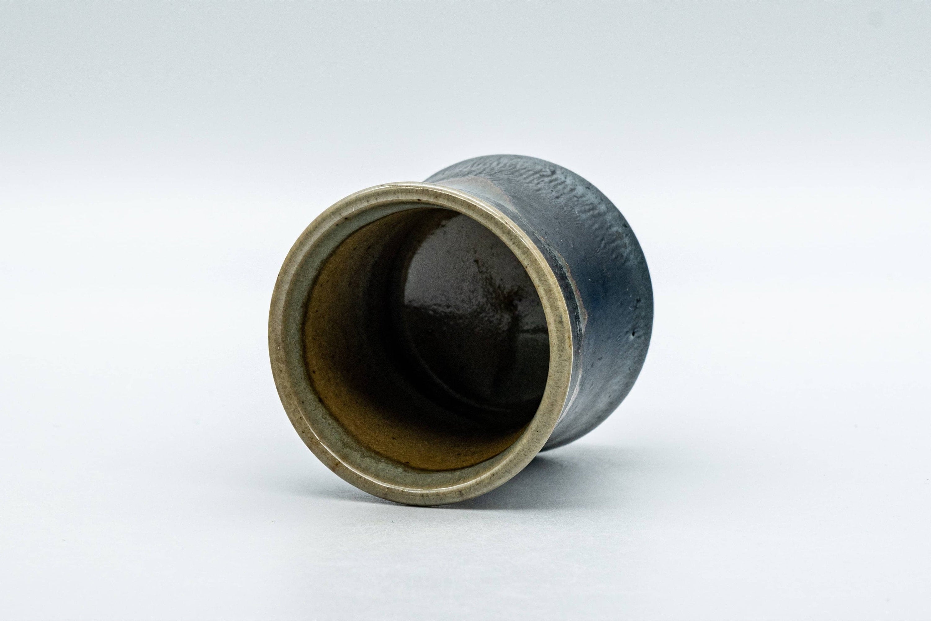 Japanese Teacup - Matte Black Drip Glazed Guinomi - 45ml