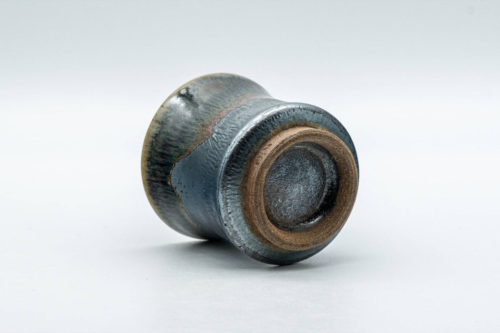 Japanese Teacup - Matte Black Drip Glazed Guinomi - 45ml