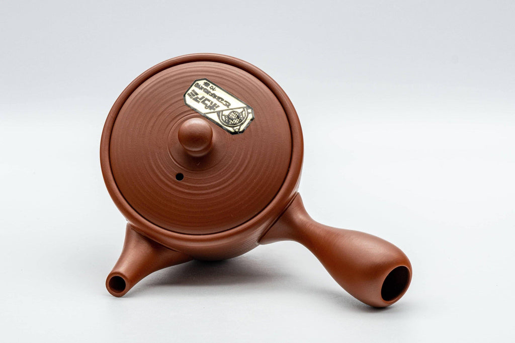 Japanese Kyusu - Classic Tokoname-yaki Ribbed Teapot with Fine Mesh Strainer - 200ml