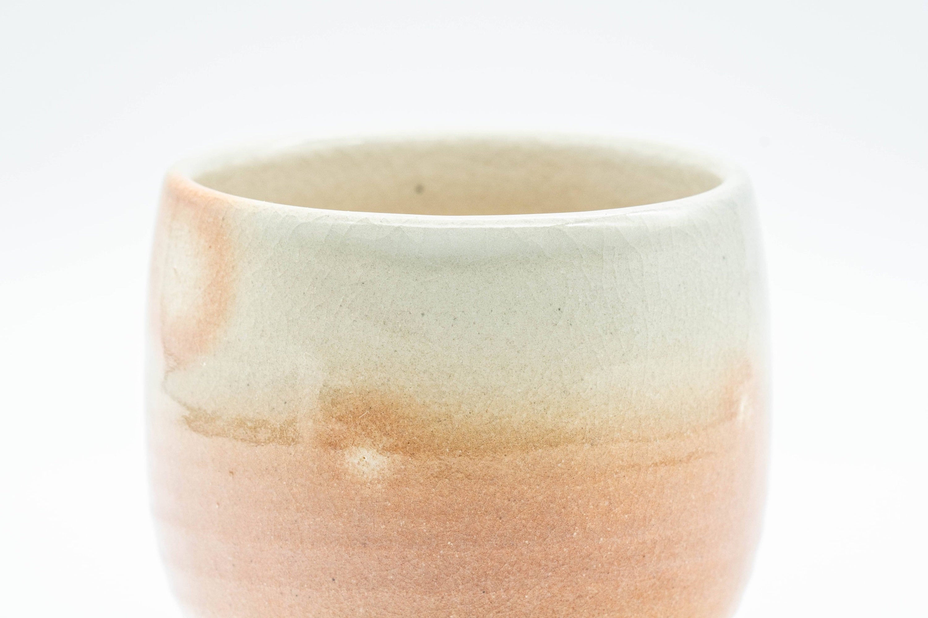 Japanese Teacup - 天鵬山 Tsubaki Kiln 椿窯 Gohonte Hagi-yaki Senchawan - 110ml