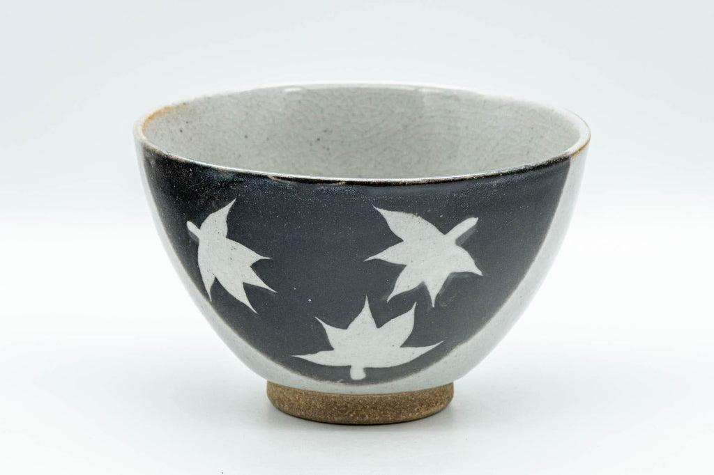 Japanese Matcha Bowl - Momiji Maple Leaves Sugi-nari Chawan - 400ml