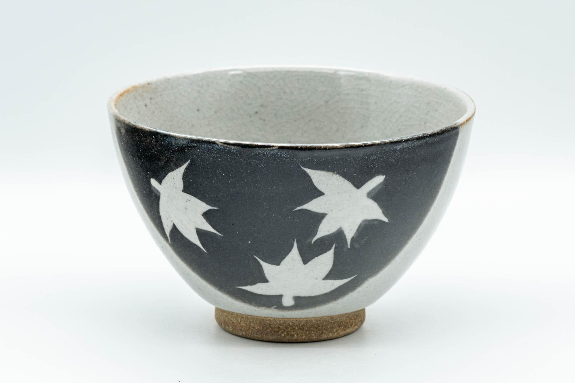 Japanese Matcha Bowl - Momiji Maple Leaves Sugi-nari Chawan - 400ml