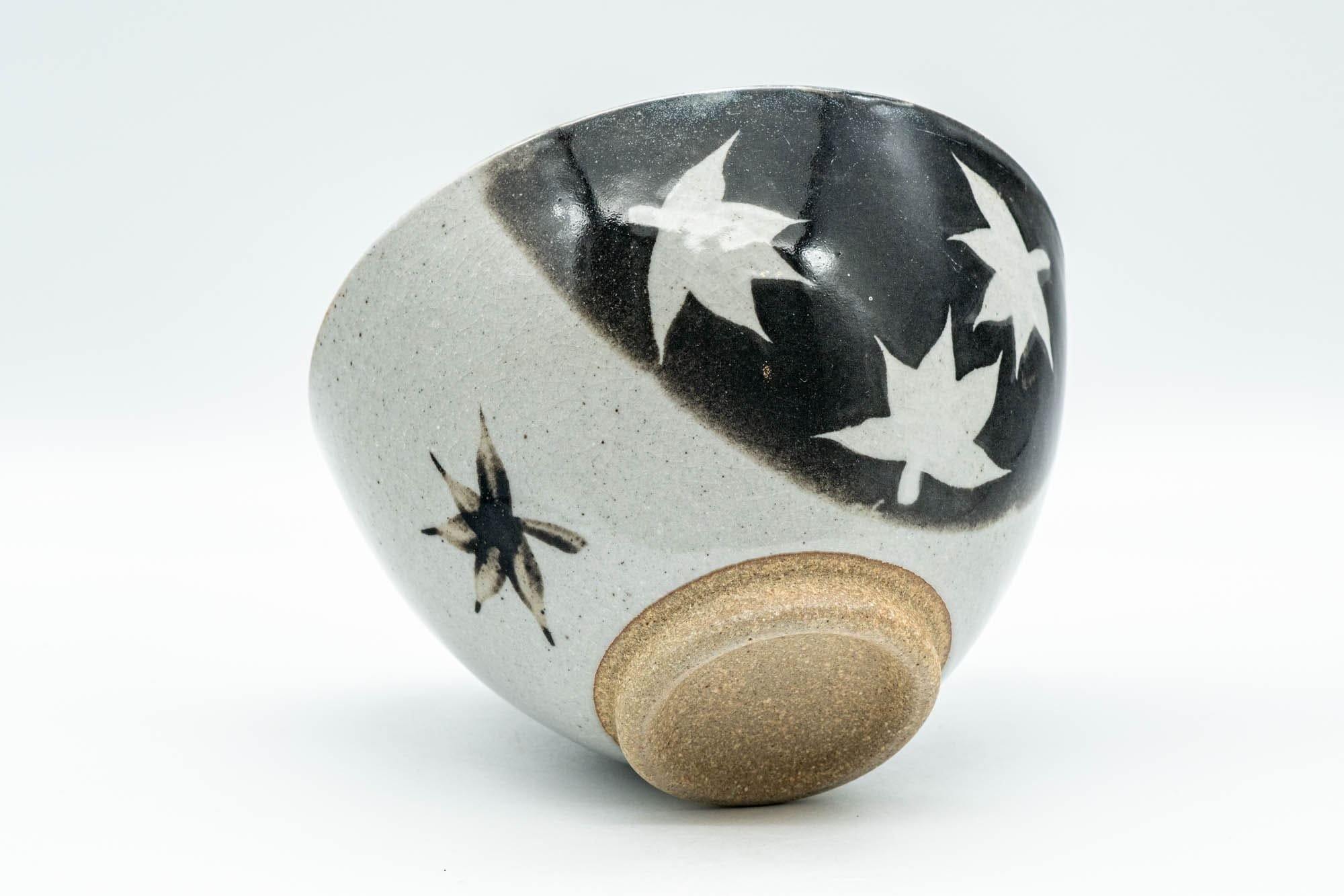 Japanese Matcha Bowl - Momiji Maple Leaves Sugi-nari Chawan - 400ml