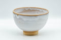 Japanese Matcha Bowl - 渓流山 Beige and Milky White Glazed Chawan - 450ml
